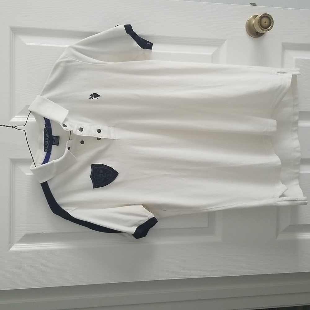 US Polo association slim fit large 100% cotton men's polo